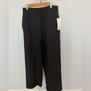 Athleta Black Pull-On Wide Leg Pants with Drawstring